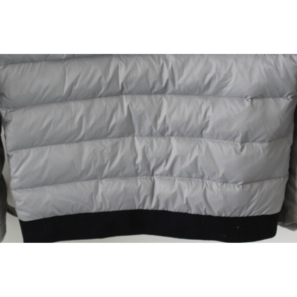 Peter Manning Size 3 New York Grey Duck Down Puffer Jacket zip pockets - Picture 10 of 13